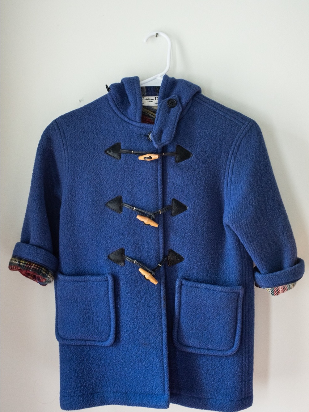 Vintage Christian Dior toggle Hooded Coat